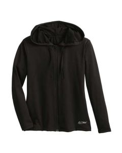 Hooded Long Sleeve Aqua Shirt - Black