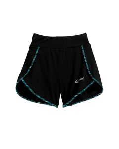 Flirty Shorts w/ Built-In Matching Brief - Black w/ Harbor  