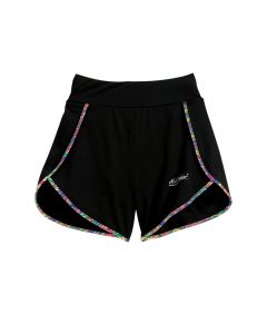 Flirty Shorts w/ Built-In Matching Brief - Black w/ Mulan 