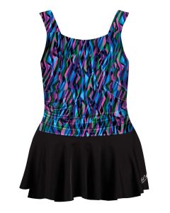 Support Tank with Skirt - Black w/ Nala