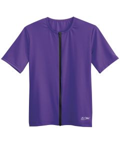 Short Sleeve Zip-Front Aqua Shirt - Prizm